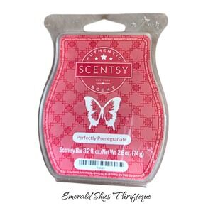 Scentsy perfectly pomegranate wax melt bar. Free shipping